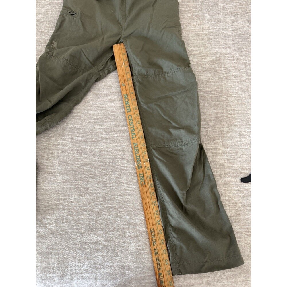 The North Face Women Cargo Pants Size M Olive Military Green Belted Regular Fit - Picture 4 of 11